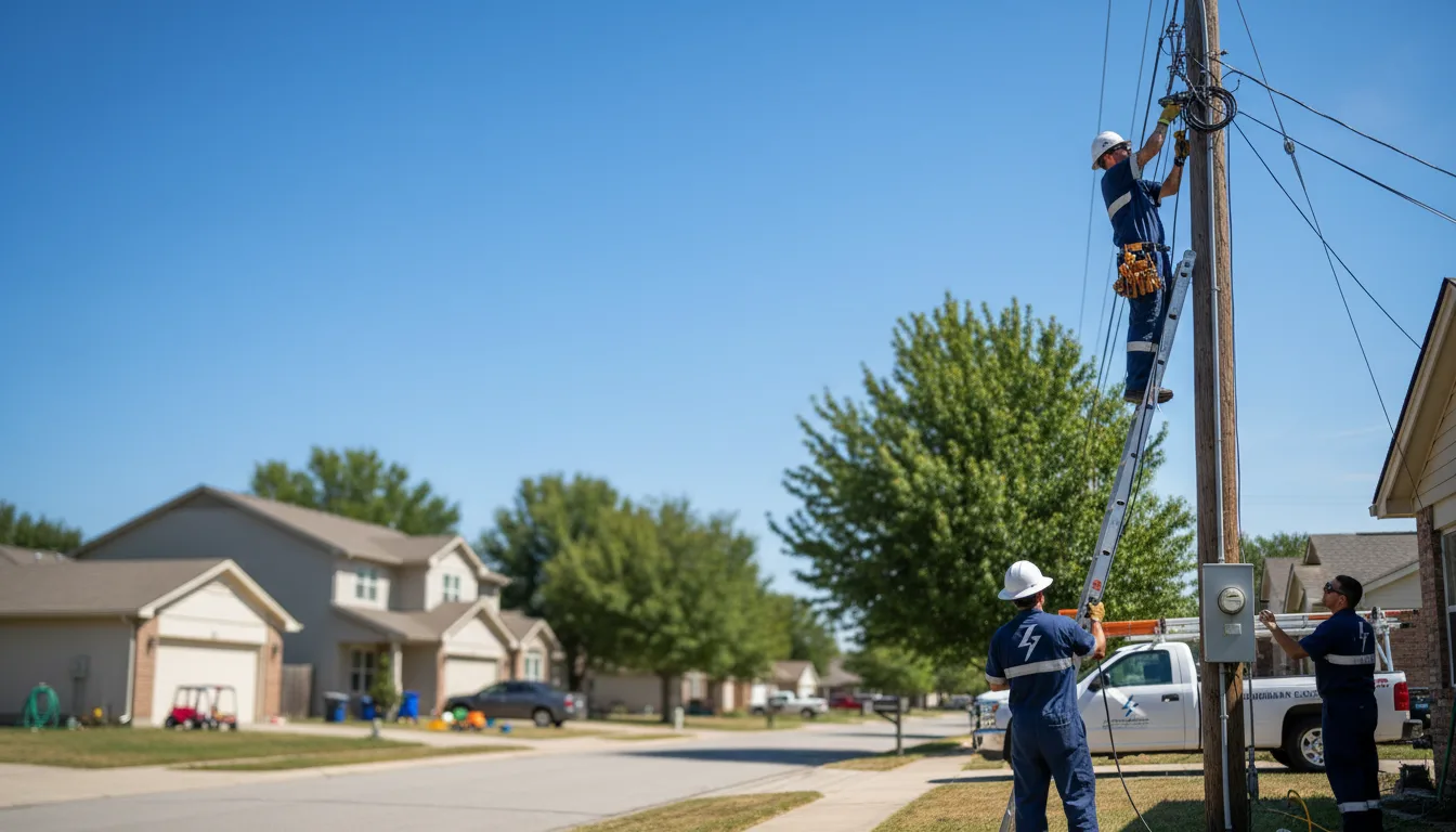 Residential electrician providing installation services in Forestdale, RI